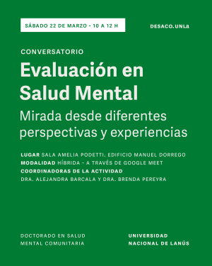 Conversatorio sobre evaluación en salud mental