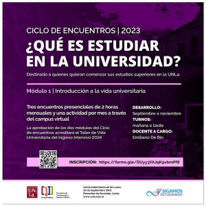 Sumate al ciclo &quot;¿Qué es estudiar en la universidad?&quot;