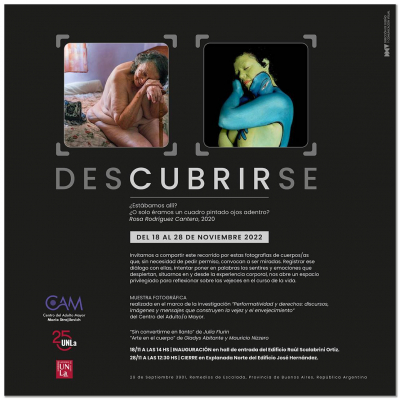 Te invitamos a la muestra  &quot;DES CUBRIR SE&quot;