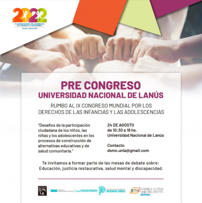 ¡Sumate al Precongreso sobre infancias y adolescencias!