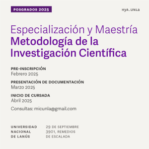 Abierta la Pre-Inscripción para la Especialización y Maestría en Metodología de la Investigación Científica