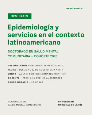 Seminario de Doctorado &ldquo;Epidemiolog&iacute;a y servicios en el contexto latinoamericano&rdquo;