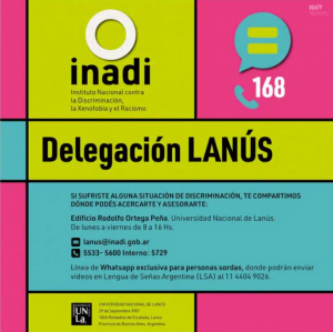 Abrieron una delegación del Inadi en una universidad de la provincia