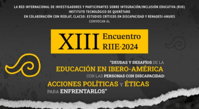 Banner del XIII Encuentro RIIE-2024: Deudas y desaf&iacute;os de la Educaci&oacute;n en Ibero-Am&eacute;rica con las personas con discapacidad.