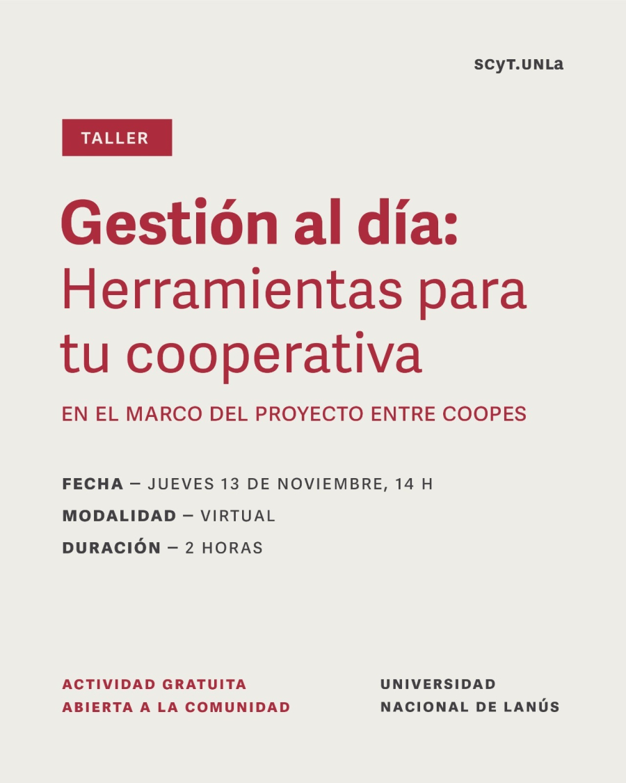 Talleres gratuitos sobre finanzas y herramientas para cooperativas