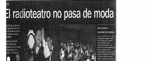 El radiotratro no pasa de moda
