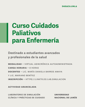 Cursos del Laboratorio de simulación clínica y prácticas del cuidado