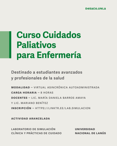 Cursos del Laboratorio de simulación clínica y prácticas del cuidado