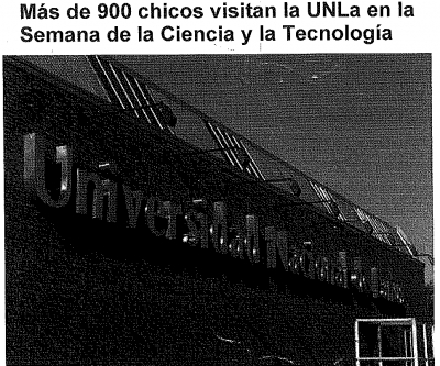 Más de 900 chicos visitan la UNLa en las Semana de la Ciencia y la Tecnología