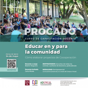 Inscripción a los cursos del Programa de Capacitación Docente (PROCADO)
