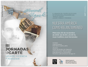 III Jornadas Ugarte: Legado, Vigencia y Porvenir