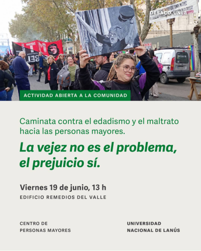Caminata contra el maltrato hacia las personas mayores