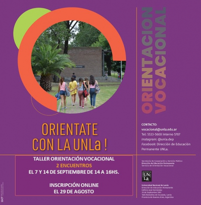 Nuevo taller presencial de Orientación Vocacional